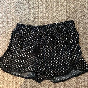 Molly Bracken Black Patterned Shorts